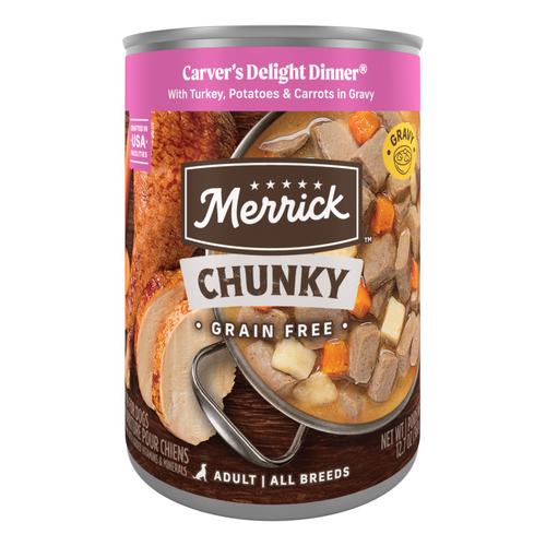 Merrick Grain Free Chunky Carvers Delight Dinner Canned Dog Food