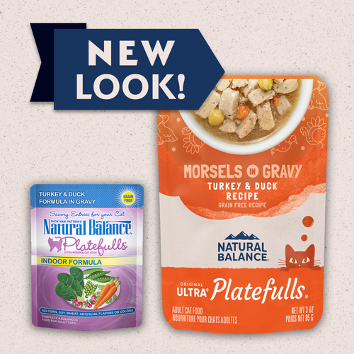 Natural Balance Original Ultra Platefulls Wet Cat Food, Turkey & Duck Morsels in Gravy Recipe