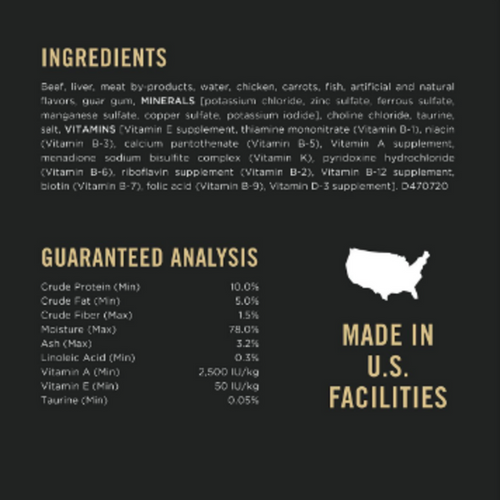 Purina Pro Plan Complete Essentials Adult Beef Entree in Gravy with Carrots Canned Cat Food