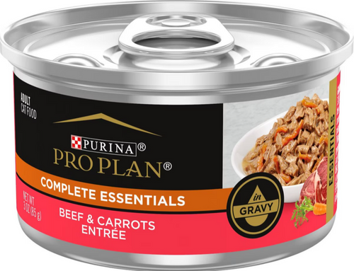 ProPlan Complete Essentials Beef Carrot and Rice in Gravy Wet Cat Food