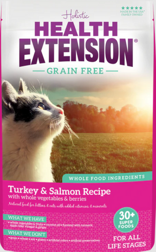 Health Extension Grain Free Salmon and Turkey Dry Cat / Kitten Food