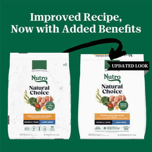 Nutro Wholesome Essentials Large Breed Senior Farm-Raised Chicken, Brown Rice & Sweet Potato Dry Dog Food