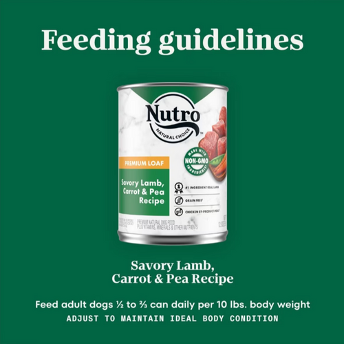 Nutro Savory Lamb Loaf Canned Dog Food