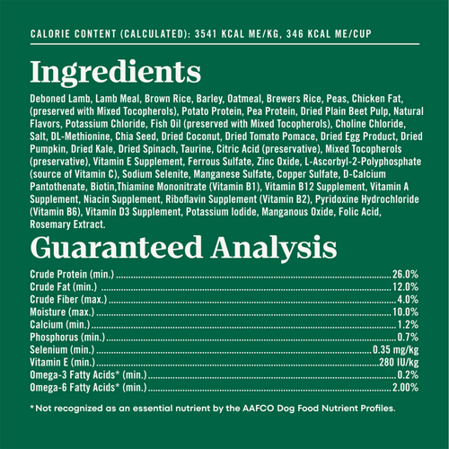 Nutro Wholesome Essentials Senior Pasture-Fed Lamb & Rice Dry Dog Food
