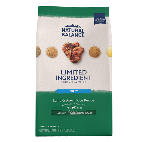 Natural Balance Limited Ingredient Lamb & Brown Rice Puppy Recipe Dry Dog Food