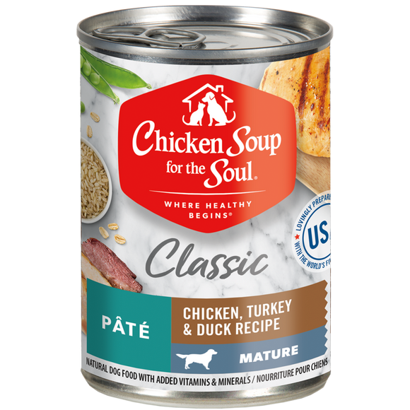 Chicken Soup For The Soul Mature Chicken, Turkey & Duck Recipe Canned Dog Food