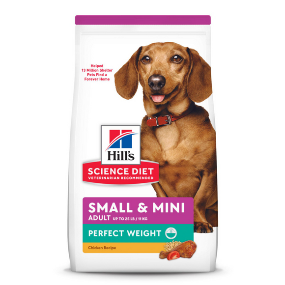 Hill's Science Diet Adult Perfect Weight SM & Mini Chicken Recipe Dry Dog Food