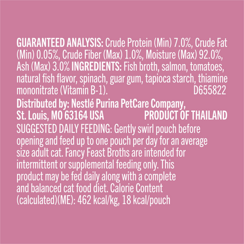 Fancy Feast Classic Broths Wild Salmon and Vegetables Wet Cat Food