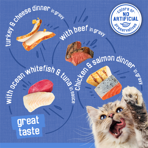 Friskies Shreds Variety Pack Wet Cat Food