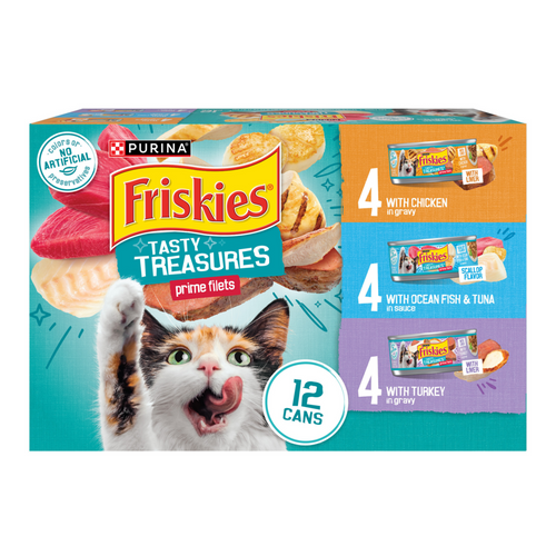 Friskies Tasty Treasures Variety Pack Wet Cat Food