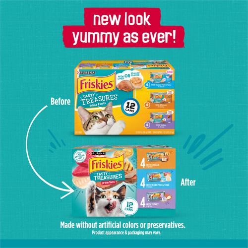 Friskies Tasty Treasures Variety Pack Wet Cat Food