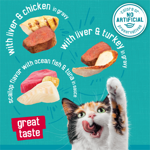 Friskies Tasty Treasures Variety Pack Wet Cat Food