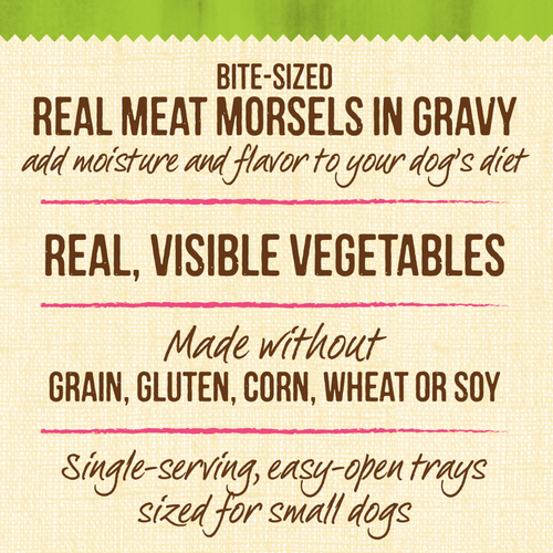 Merrick Lil' Plates Grain Free Lamb Chop Stew Small Breed Adult Wet Dog Food