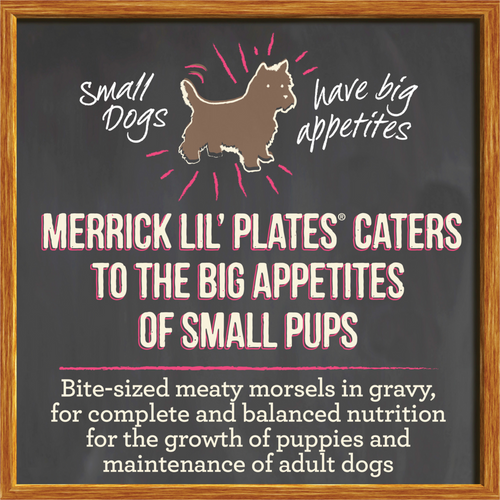 Merrick Lil' Plates Grain Free Pint Sized Pup Small Breed Wet Puppy Food