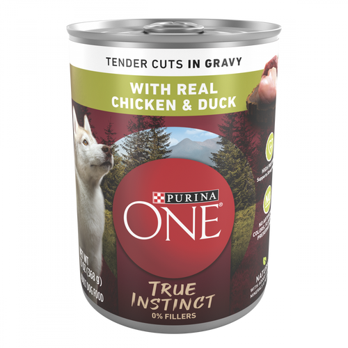 One True Instinct Tender Cuts in Gravy Chicken and Duck Wet Dog Food