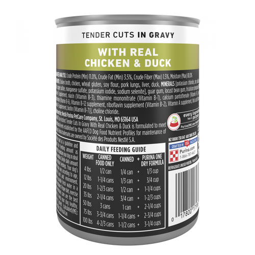 One True Instinct Tender Cuts in Gravy Chicken and Duck Wet Dog Food