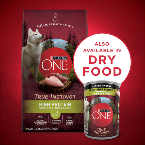 Purina One True Instinct Grain Free Chicken and Duck Wet Dog Food