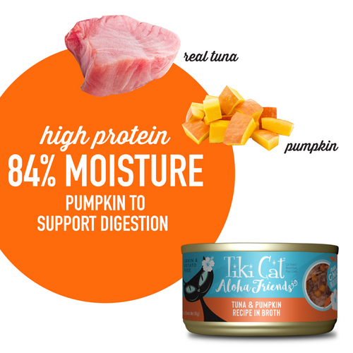 Tiki Cat Friends Grain Free Tuna with Pumpkin Canned Cat Food