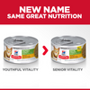 Hill's Science Diet Senior Vitality Adult 7+ Chicken & Vegetable Stew Canned Cat Food