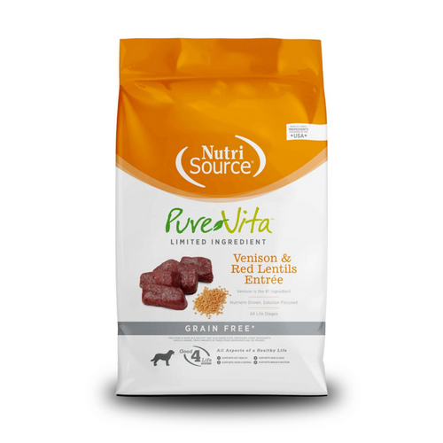PureVita Grain Free Venison & Red Lentils Entree Dry Dog Food