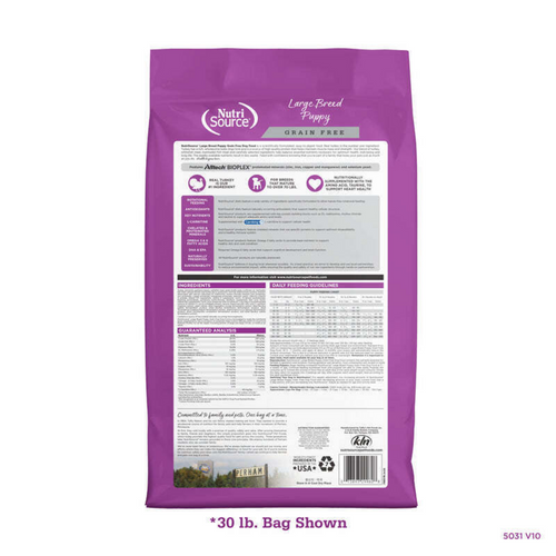 NutriSource Grain Free Large Breed Puppy Recipe Dry Dog Food