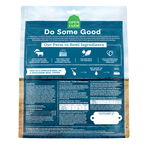 Open Farm Grain Free Surf & Turf Morsels Freeze Dried Raw Dog Food