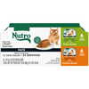Nutro Perfect Portions Grain Free Turkey Pate and Chicken Pate Wet Cat Food Tray Variety Pack