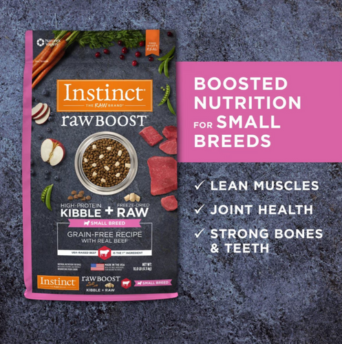 Instinct Grain Free Raw Boost Small Breed Recipe with Real Beef Dry Dog Food