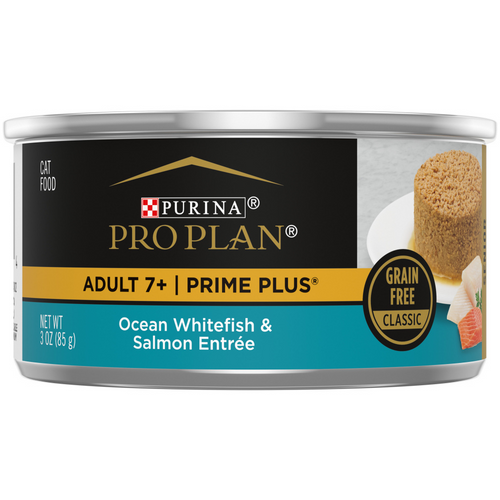 ProPlan Prime Plus Ocean Whitefish and & Salmon Senior 7+ Wet Cat Food