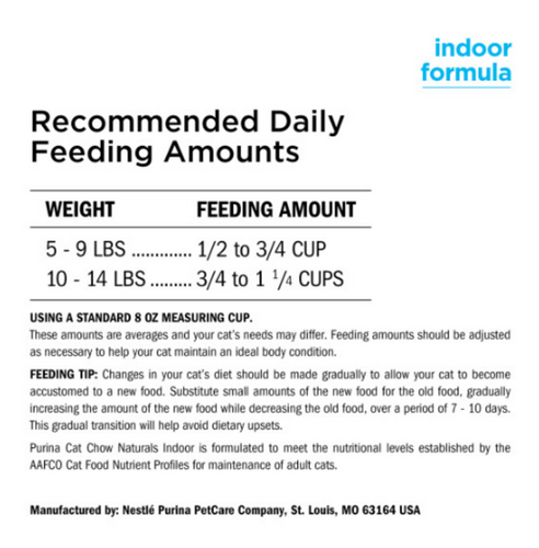 Cat Chow Naturals Indoor Plus Vitamins & Minerals Dry Cat Food