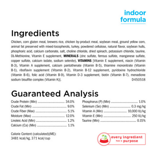 Cat Chow Naturals Indoor Plus Vitamins & Minerals Dry Cat Food