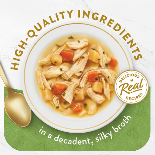 Fancy Feast Classic Broths Chicken and Vegetables Wet Cat Food