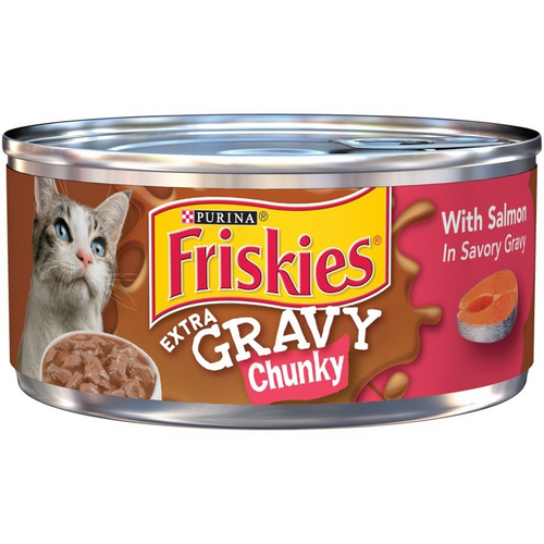 Friskies Extra Gravy Chunky Salmon Wet Cat Food