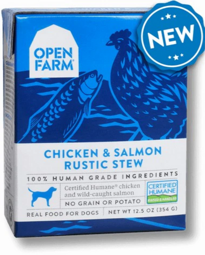 Open Farm Grain Free Chicken & Salmon Recipe Rustic Stew Wet Dog Food