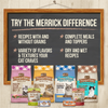 Merrick Purrfect Bistro Grain Free Premium Canned Pate Adult Wet Cat Food, Variety Pack, Chicken, Duck, Turkey