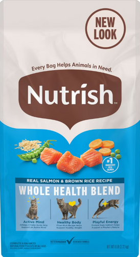 Rachael Ray Nutrish Natural Salmon & Brown Rice Recipe Dry Cat Food