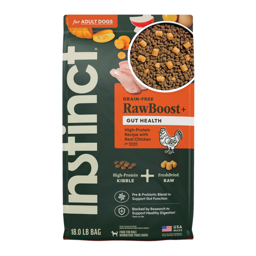 Instinct Raw Boost Grain Free Gut Health Recipe with Real Chicken Dry Dog Food