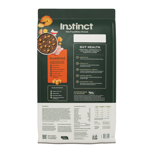Instinct Raw Boost Grain Free Gut Health Recipe with Real Chicken Dry Dog Food