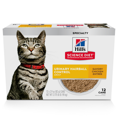 Hill's Science Diet Urinary & Hairball Control Savory Chicken Entree Adult Canned Cat Food