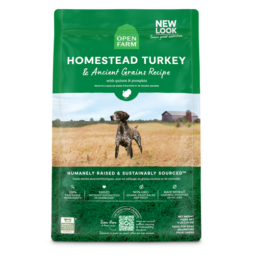 Open Farm Homestead Turkey and Ancient Grains Dry Dog Food