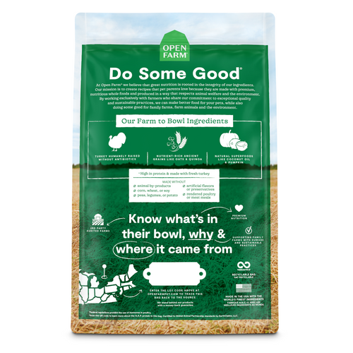 Open Farm Homestead Turkey and Ancient Grains Dry Dog Food
