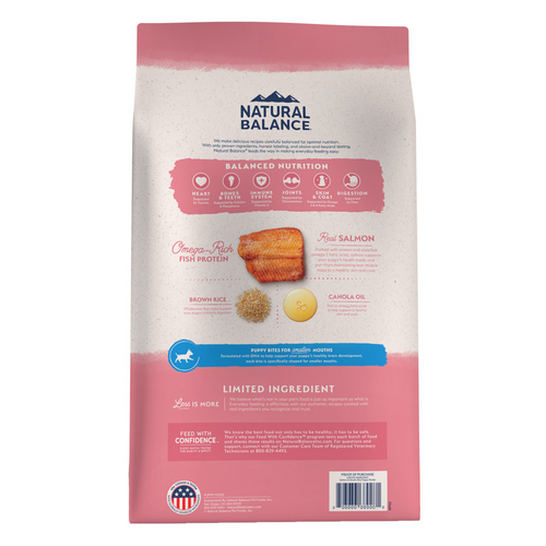 Natural Balance Limited Ingredient Puppy Dry Dog Food, Salmon & Brown Rice Recipe
