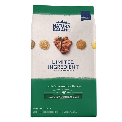Natural Balance Limited Ingredient Dry Dog Food, Lamb & Brown Rice Recipe