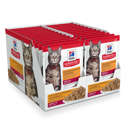 Hill's Science Diet Chicken & Spinach Casserole Adult Wet Cat Food