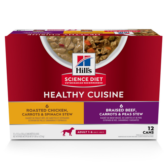 Hill's Science Diet Healthy Cuisine Adult Variety Pack Canned Dog Food