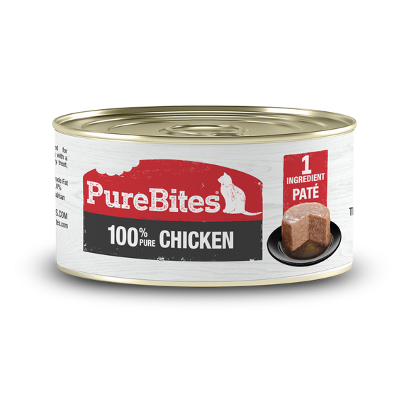 PureBites 100% Pure Chicken Pate Cat Treat