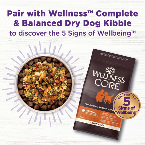 Wellness CORE Bowl Boosters Skin & Coat Dry Dog Food Topper