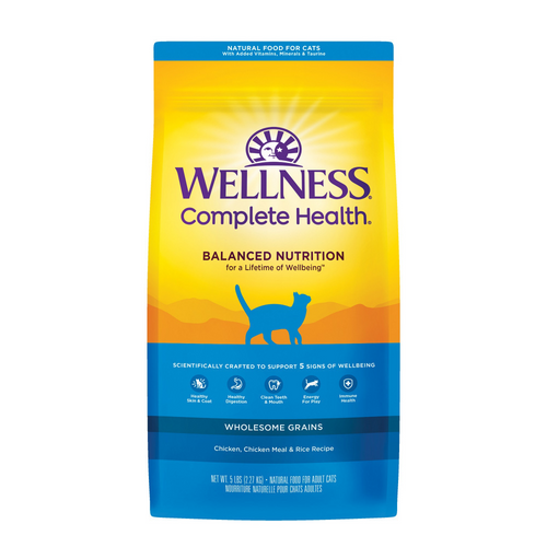 Wellness Complete Health Adult Health Deboned Chicken, Chicken Meal & Rice Recipe Dry Cat Food