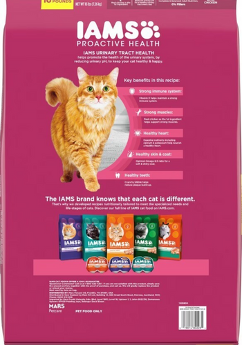 Iams Proactive Health Adult Urinary Tract Healthy With Chicken Cat Kibble Dry Cat Food
