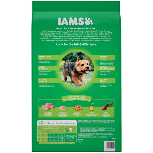 Iams Proactive Health Small & Toy Breed Adult For Small Dogs With Real Chicken Dry Dog Food